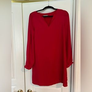 Gorgeous red chiffon lightweight dress